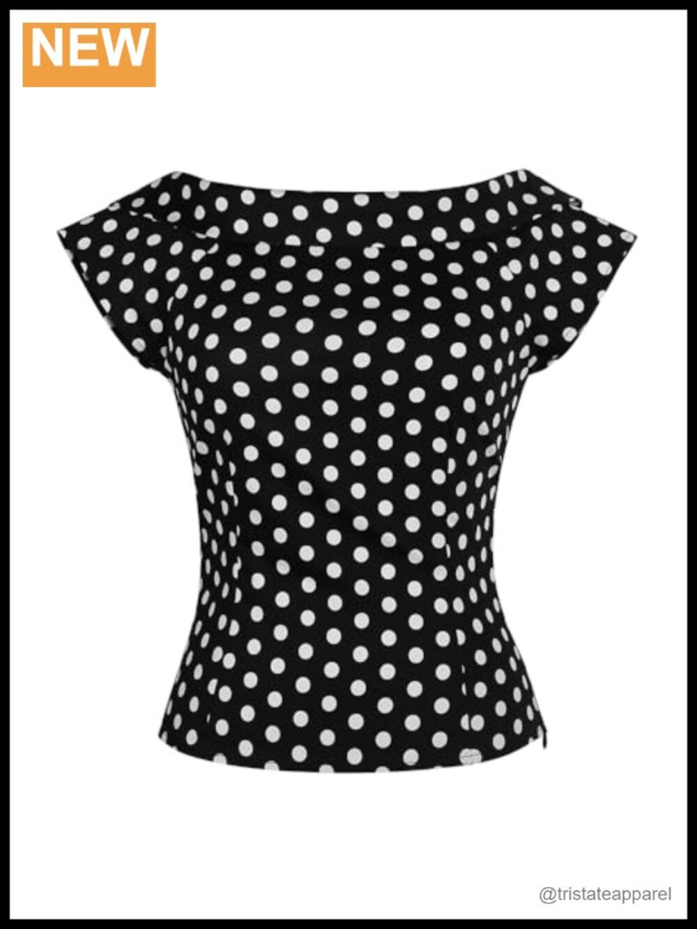 1950s Vintage Pinup Boat Neck Blouse, Bow Tie Back, Cap Sleeve Rockabilly Top